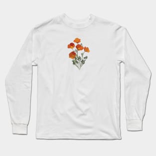 California Poppies Long Sleeve T-Shirt